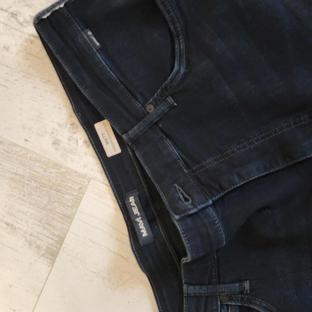 NWT MAVI Dark wash matt relaxed Straight leg 38 30 jeans denim - Picture 2 of 6